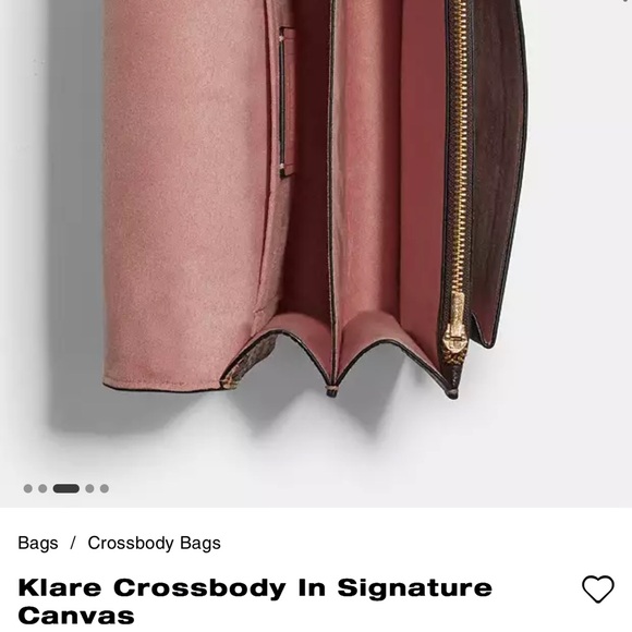 coach Klare Crossbody In Signature Canvas - Picture 9 of 10
